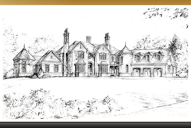 Asheville, North Carolina - Sprawling Stone Mansion