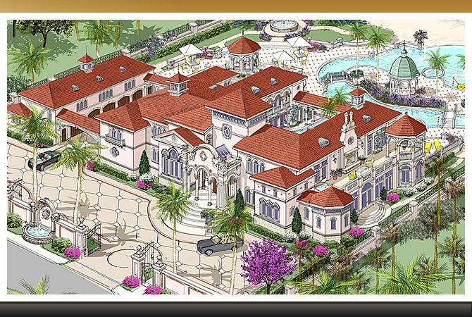 Jupiter Island, Florida - Mediterranean Villa