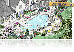 Woodside, California - Outside living Oasis